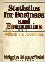 STATISTIONS FOR BUSINESS AND ECONOMICS METHODS AND APPLICATIONS（1980 PDF版）