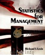 STATISTICS FOR MANAGEMENT SECOND EDITION   1981  PDF电子版封面  0138452555   