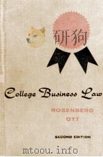 COLLEGE BUSINESS LAW   1961  PDF电子版封面     