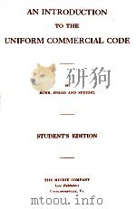 AN INTRODUCTION TO THE UNIFORM COMMERCIAL CODE STUDENT'S EDITION（1964 PDF版）