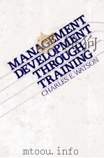 MANAGEMENT DEVELOPMENT THROUGH TRAINING（1979 PDF版）