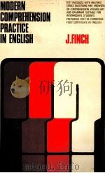 MODERN COMPREHENSION PRACTICE IN ENGLISH   1971  PDF电子版封面    J.FINGH 