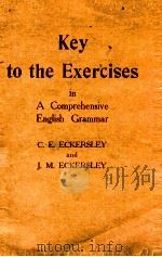 KEY TO THE EXERCISES IN A COMPREHENSIVE ENGLISH GRAMMAR（1960 PDF版）