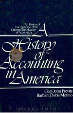 A HISTORY OF ACCOUNTING IN AMERICA AN HISTORICAL INTERPRETATION OF TNE CULTURAL SIGNIFICANCE OF ACCO   1979  PDF电子版封面  0471051721   