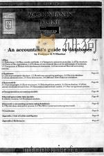ACCOUNTANTS DIGEST AN ACCOUNTANT'S GUIDE TO DATABASES   1985  PDF电子版封面  0852917422  K N BHASKAR 