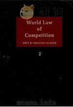 WORLD LAW OF COMPETITION 2   1983  PDF电子版封面    IVO VAN BAEL 