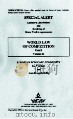 WORLD LAW OF COMPETITION 1   1979  PDF电子版封面     