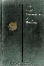 THE LEGAL ENVIRONMENT OF BUSINESS   1963  PDF电子版封面     