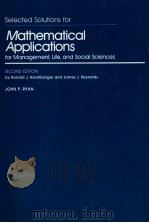 MATHEMATICAL APPLICATIONS SECOND EDITION（1985 PDF版）
