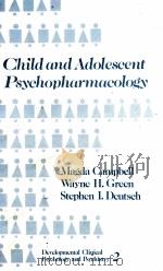 CHILD AND ADOLESCENT PSYCHOPHARMACOLOGY VOLUME 2（1985 PDF版）