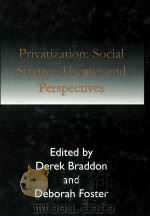 PRIVATIZATION:SOCIAL SCIENCE THEMES AND PERSPECTIVES   1996  PDF电子版封面  1855216744  DEREK BRADDON 