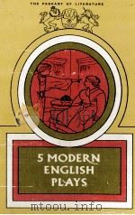 5 MODERN ENGLISH PLAYS（1966 PDF版）