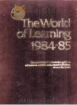 THE WORLD OF LEARING 1984-85 THRITY FIFTH EDITION     PDF电子版封面     