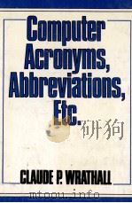 COMPUTER ACRONYMS ABBREVIATIONS ETC（1980 PDF版）