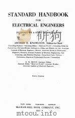 STANDARD HANDBOOK FOR ELECTRICAL ENGINEERS NINTH EDITION   1957  PDF电子版封面     