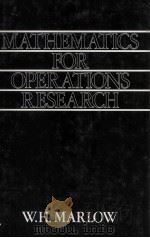 MATHEMATICS FOR OPER ATIONS RESEARCH   1978  PDF电子版封面  0471572330   