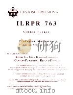 CUSTOM PUBLISHING ILRPR 763 COURSE PACKET   1993  PDF电子版封面     