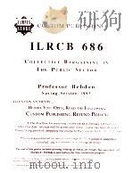 CUSTOM PUBLISHING ILRCB 686 COLLECTIVE BARGAINING IN THE PUBLIC SECTOR   1993  PDF电子版封面     