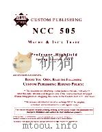 CUSTOM PUBLISHING NCC 505 MACRO & INT‘L TRADE   1993  PDF电子版封面     