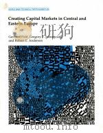 CREATING CAPITAL MARKETS IN CENTRAL AND EASTERN EUROPE（1995 PDF版）