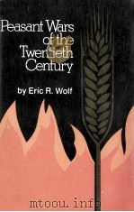PEASANT WARS OF THE TWENTIETH CENTURY   1969  PDF电子版封面    ERIC R..WOLF 