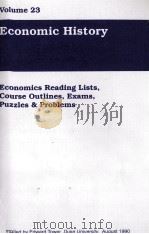 VOLUME 23 ECONOMIC HISTORY   1990  PDF电子版封面  0880241519   