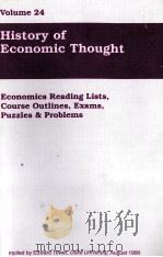 VOLUME 24 HISTORY OF ECONOMIC THOUGHT（1990 PDF版）