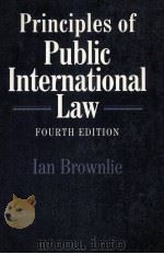 PRINCIPLES OF PUBLIC INTERNATIONAL LAW FOURTH EDITION（1990 PDF版）