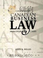 CONTEMPORARY CANADIAN BUSINESS LAW PRINCIPLES CASES THIRD EDITION   1990  PDF电子版封面  0075497654   