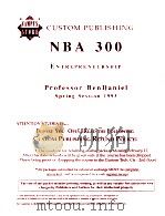 NBA 300 ENTREPRENEURSHIP     PDF电子版封面     