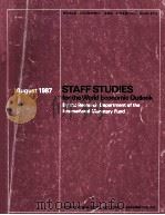 STAFF STUDIES FOR THE WORLD ECONOMIC OUTLOOK   1987  PDF电子版封面  0821339109   