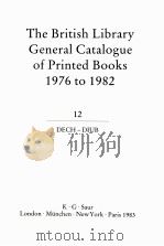THE BRITISH LIBRARY GENERAL CATALOGUE OF PRINTED BOOKS 1976 TO 1982 12（1979 PDF版）