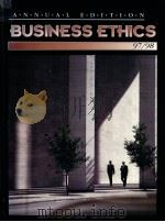 BUSINESS ETHICS 97/98 NINTH EDITION   1991  PDF电子版封面  0697372162   