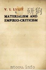 MATERIALISM AND EMPIRIO CRITICISM（1972 PDF版）
