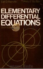 ELEMENTARY DIFFERENTIAL EQUATIONS SIXTH EDITION   1980  PDF电子版封面  0023977701   
