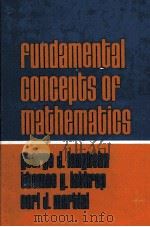 FUNDAMENTAL CONCEPTS OF MATHEMATICS（1976 PDF版）
