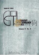 CURRENT TECHNOLOGY INDEX VOLUME 6 NO.3   1986  PDF电子版封面     