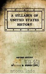 A SYLLABUS OF UNITED STATES HISTORY   1955  PDF电子版封面     