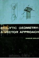 ANALYTIC GEOMETRY A VECTOR APPROACH（1962 PDF版）