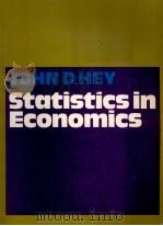 STATISTICS IN ECONOMICS     PDF电子版封面  0855200561  JOHN D.HEY 