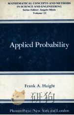 APPLIED PROBABILITY   1981  PDF电子版封面  0306406993   