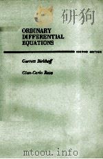ORDINARY DIFFERENTIAL EQUATIONS SECOND EDITION（1969 PDF版）