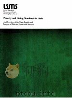 POVERTY AND LIVING STANDARDS IN ASIA   1985  PDF电子版封面  082130030X   