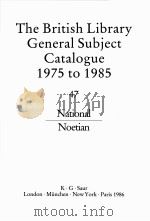 THE BRITISH LIBRARY GENERAL SUBJECT CATALOGUE 1975 TO 1985 47   1986  PDF电子版封面  0862916976   