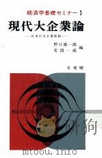 現代大企業論　日本の大企業体制   1972  PDF电子版封面    野口雄一郎，安部一成 