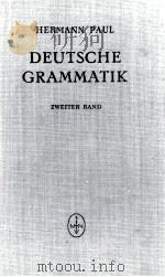 DEUTSCHE GRAMMATIK VON HERMANN PAUL BAND II WORTBILDUNGSLEHRE 3.AUFLAGE   1957  PDF电子版封面     