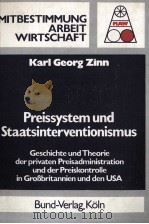PREISSYSTEM UND STAATSINTERVENTIONISMUS   1978  PDF电子版封面     