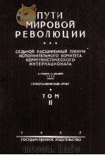 ПУТИ МИРОВОЙ РЕВОЛЮЦИИ ТОМ II   1927  PDF电子版封面     