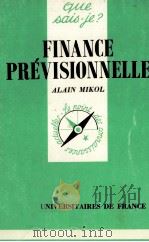 FINANCE PRéVISIONNELLE   1989  PDF电子版封面    ALAN MIKOL 