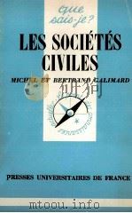 LES SOCIéTéS CIVILES   1981  PDF电子版封面    MICHEL ET BERTRAND CALIMARD 